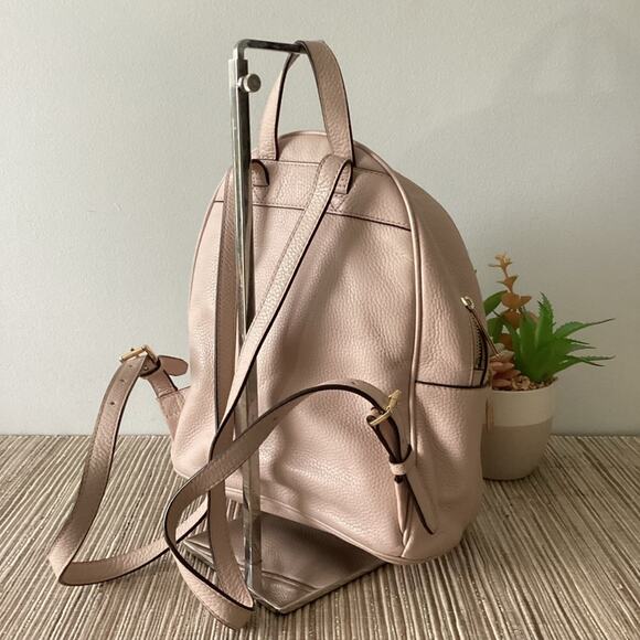 Michael Kors Pink Pebbled Leather Small Travel Backpack Bag - Picture 6 of 9